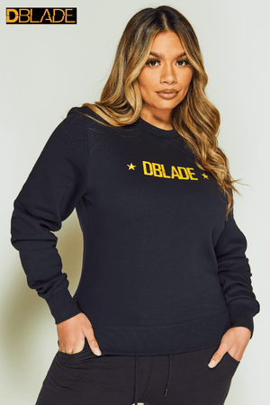 DBlade Navy Crew Neck Sweater