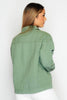 Plus+ Sage Denim Distressed Jacket