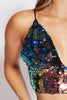 Multicolour Sequin Plunge Bralet