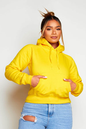 Yellow Front Pocket Hoodie