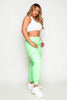 Neon Green Pocket Detail Cargo Joggers