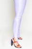 Tall Lilac Coated Split Hem Leggings