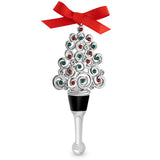 Silver Swirl Tree Bottle Stopper