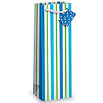 Sea Stripes Bottle Gift Bag