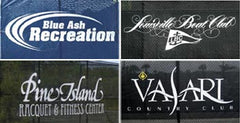 Windscreens with Custom Logos