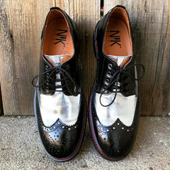 Black and Silver Wingtips by NiK Kacy