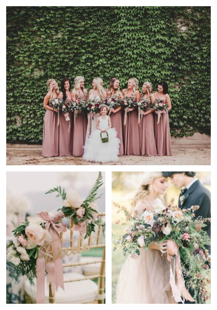 Dusty Rose and Green Wedding Inspiration