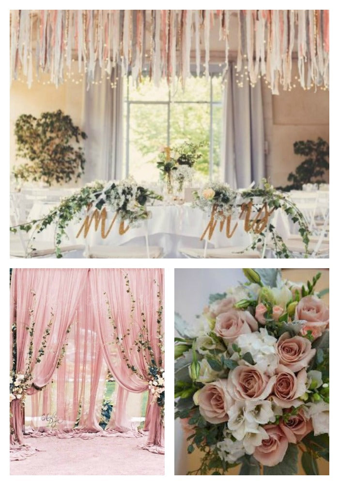 Dusty Rose and Green 2019 Wedding Colors