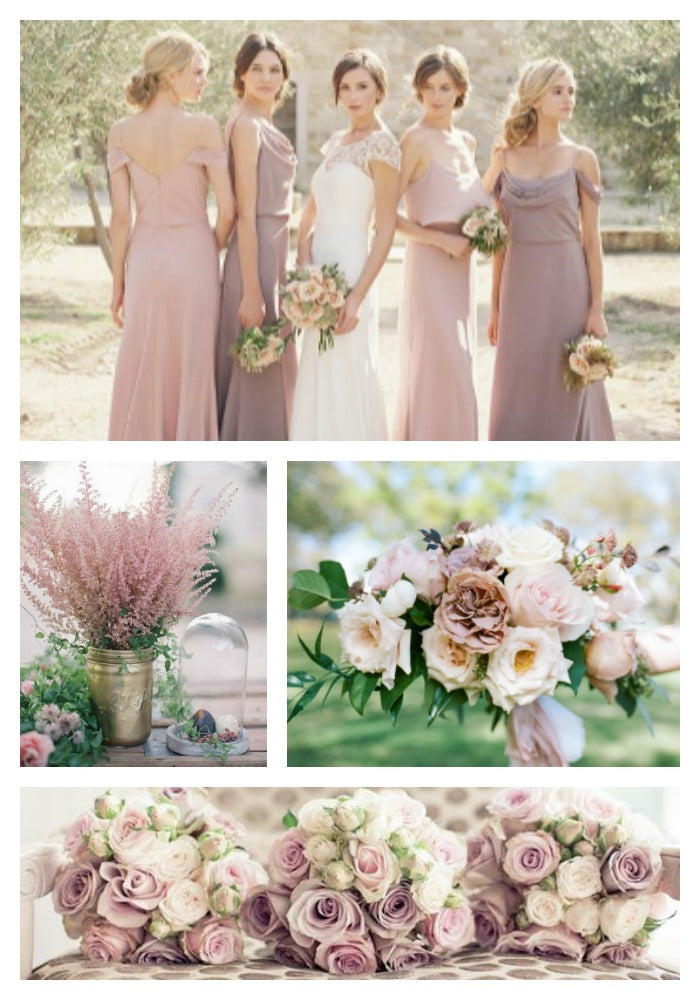 Dusty Rose and Mauve Wedding Scheme