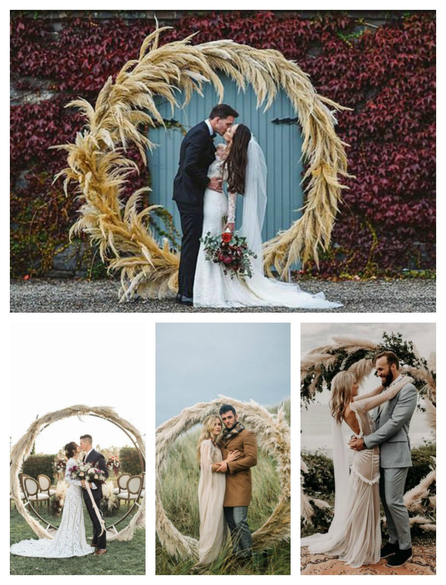 Pampas Grass Wedding Altars