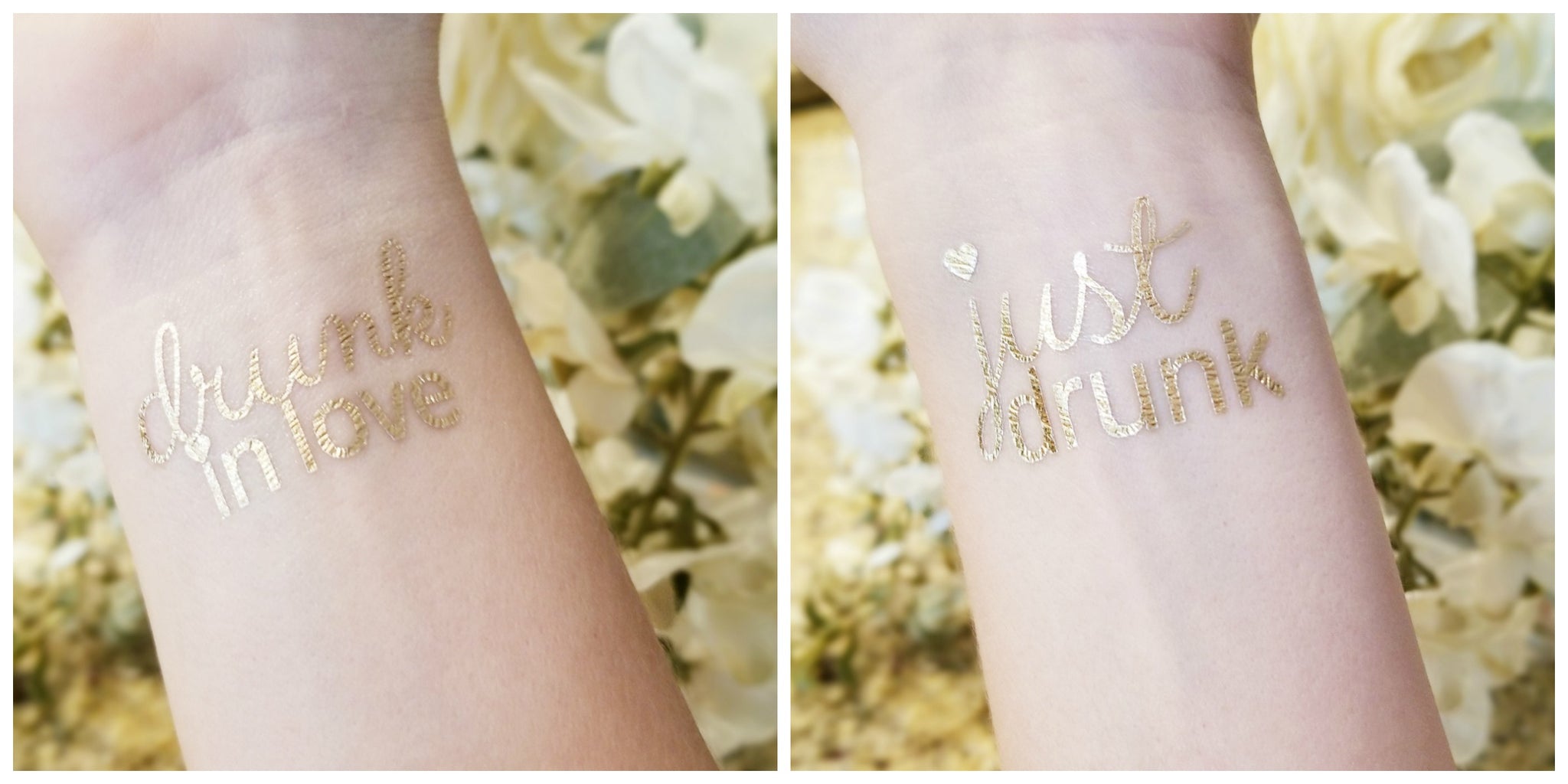 Gold Temporary Tattoos For Bachelorette Parties