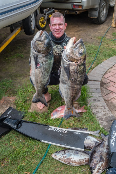 Kevin Daly, Spearfishing South Africa, Spierre Pure Carbon fins
