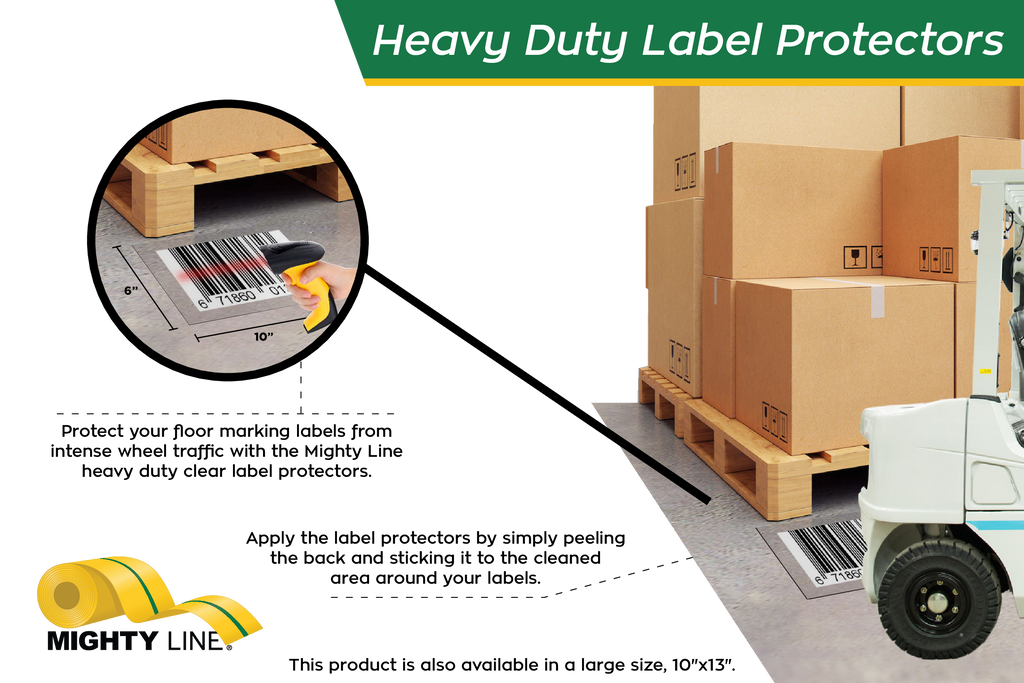 Jumbo Mighty Line Heavy Duty Clear Label Protectors
