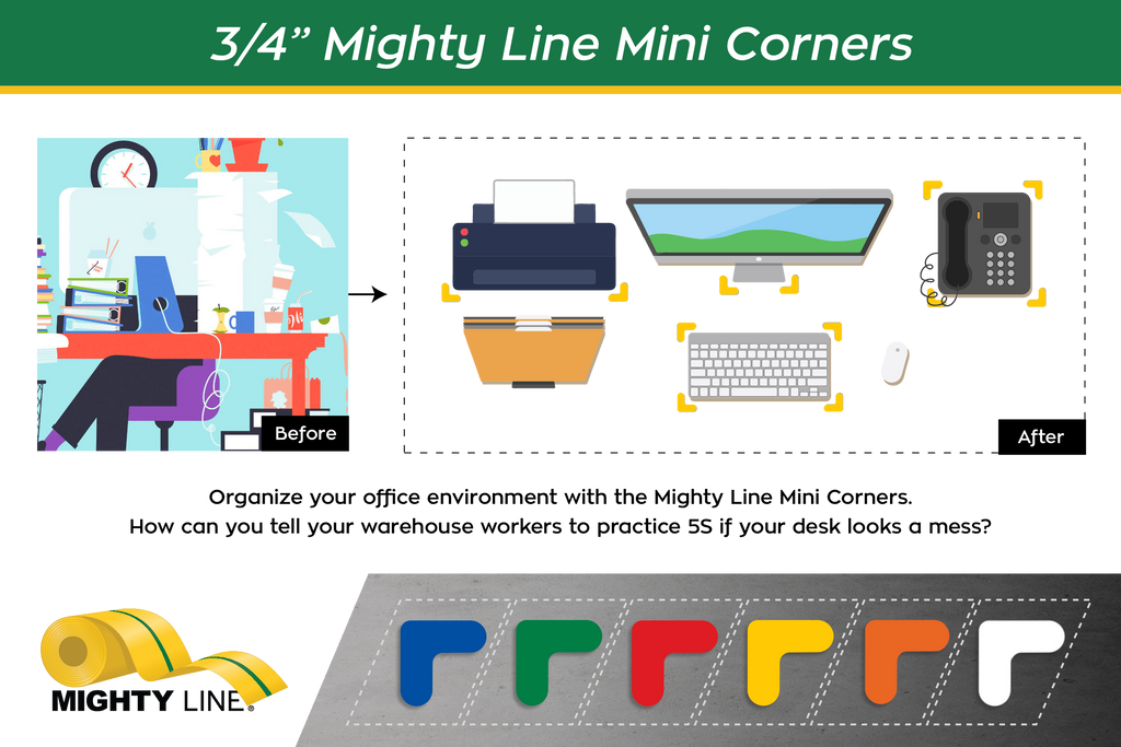 Mighty Line Floor Tape Mini Corners