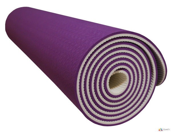 Chakfit Violet Yoga Mat W Carry Strap Chakfit Yoga Products