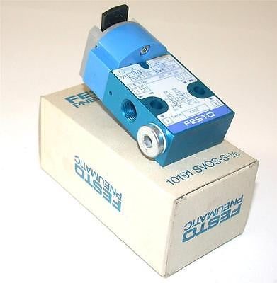 NEW FESTO PANEL VALVE 10191 SVOS-3-1/8 (3 AVAILABLE)