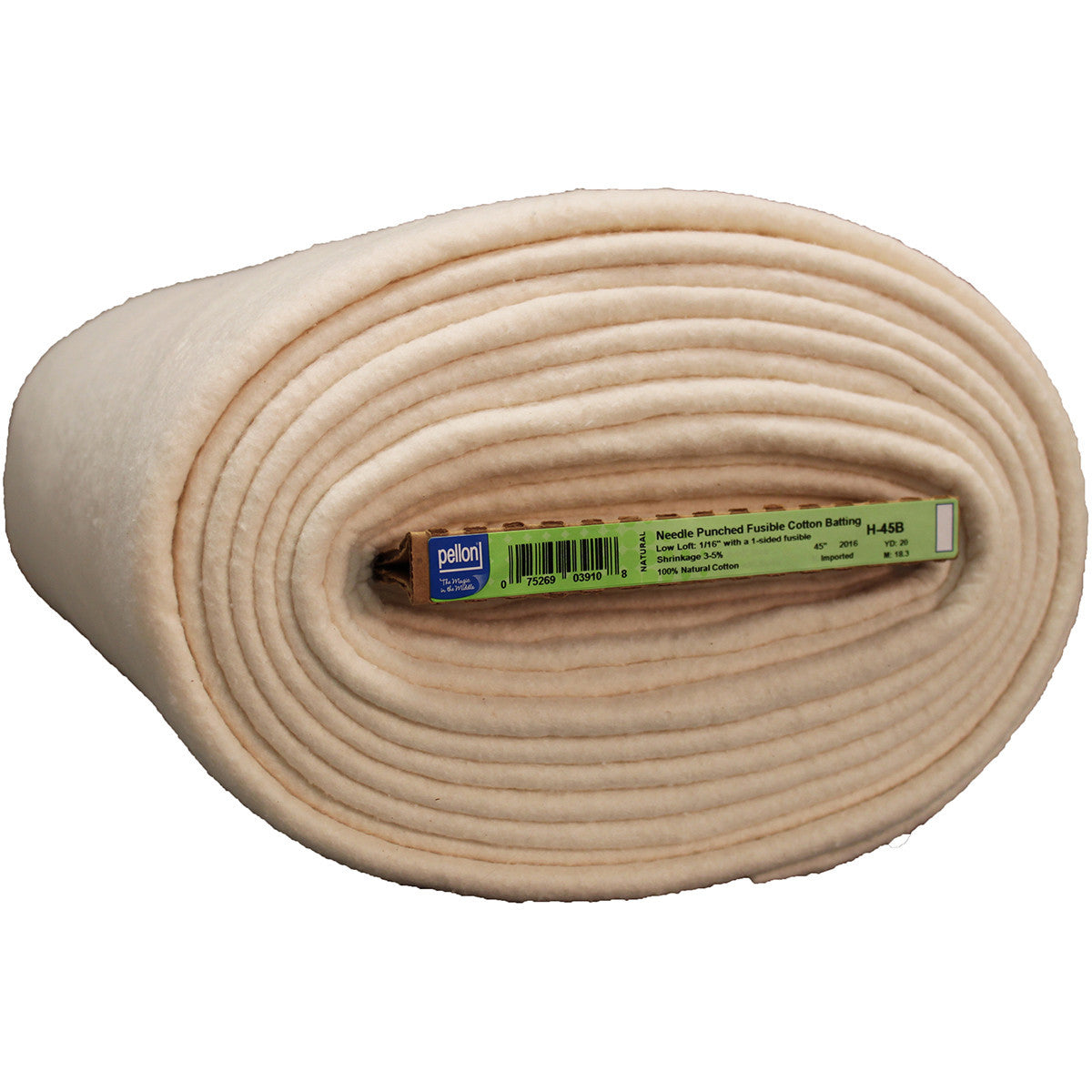 pellon fusible cotton batting 45inx20yd