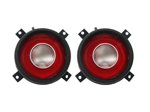 216-72L Mopar 1972-74 Plymouth Cuda Taillight Lenses (with Back-up Lens) , Light Bezel & Lens/Taillights - E-Body, Mopar Plus Restoration Parts