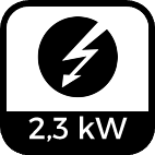 2,3 kW