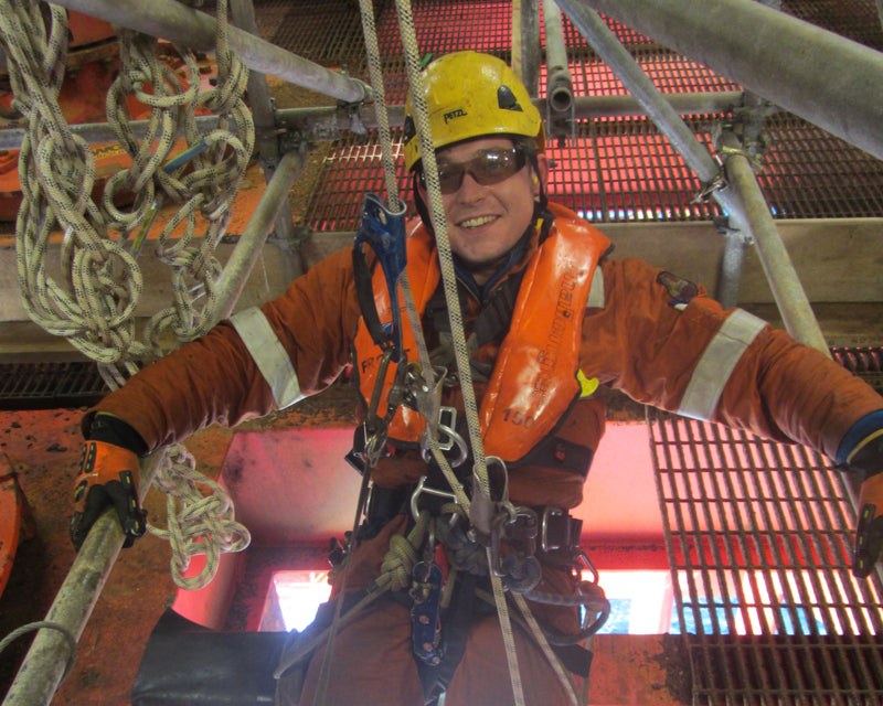 Fraser Philip, rope access north sea Armadillo Merino® champion