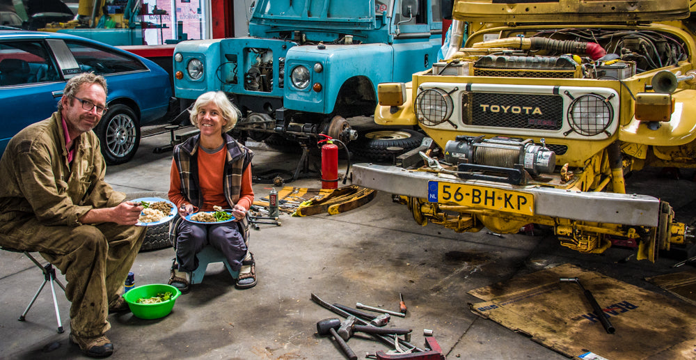 Coen the mechanic for Land Cruising Adventures