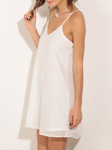 white spaghetti strap sundress