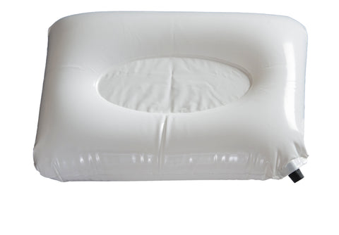 A Pillowpackers polyuerthane inflatable travel pillow insert