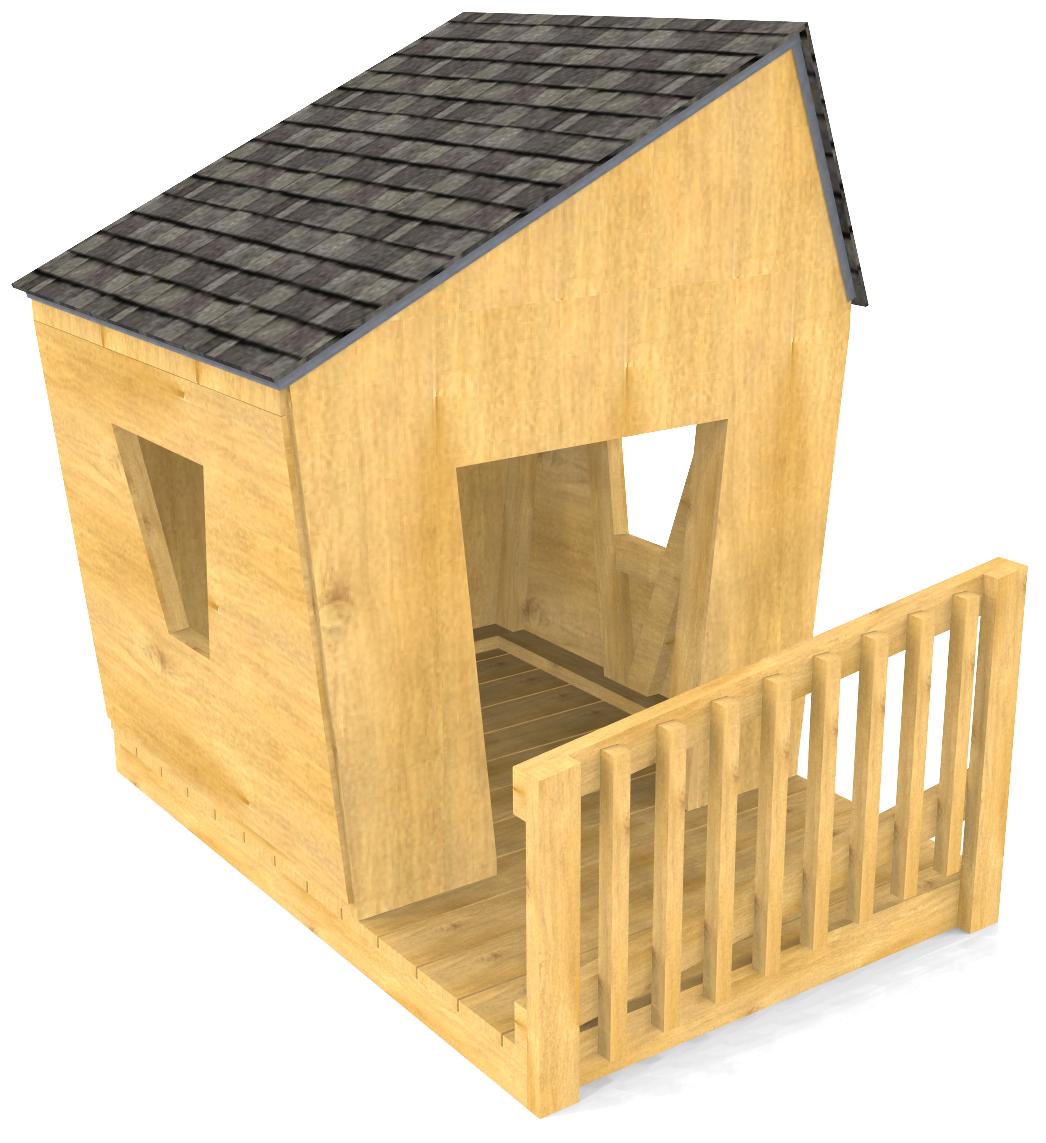 wood kid playhouse