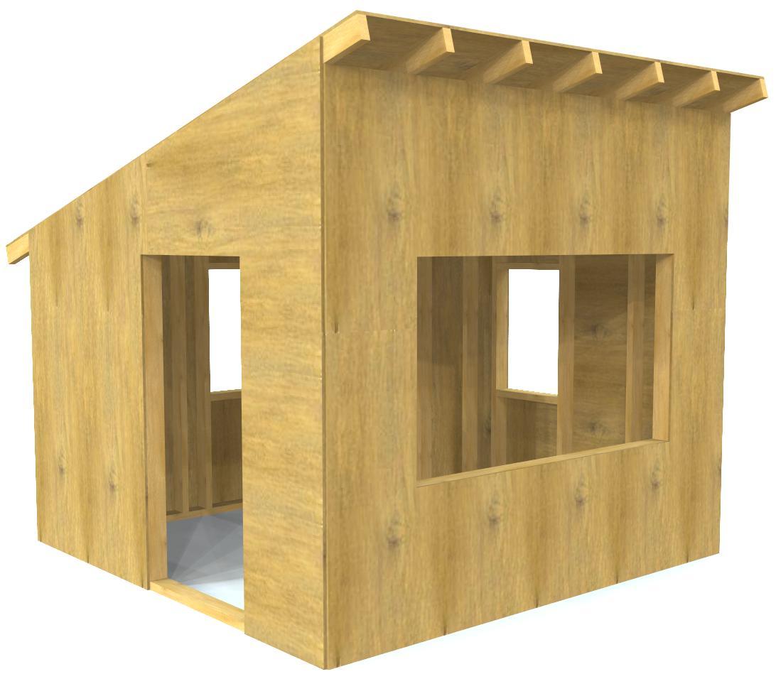 outdoor wooden playhouse