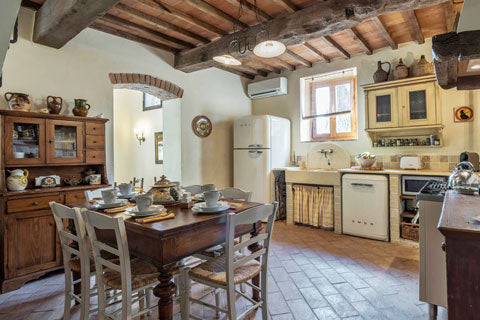 Cooking great meals is easy in this Tuscan kitchen
