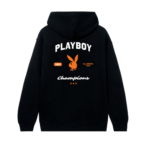 Playboy All-America Team Hoodie, Orange/Black