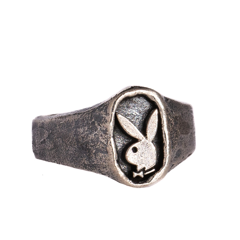 Rabbit Head Signet Ring