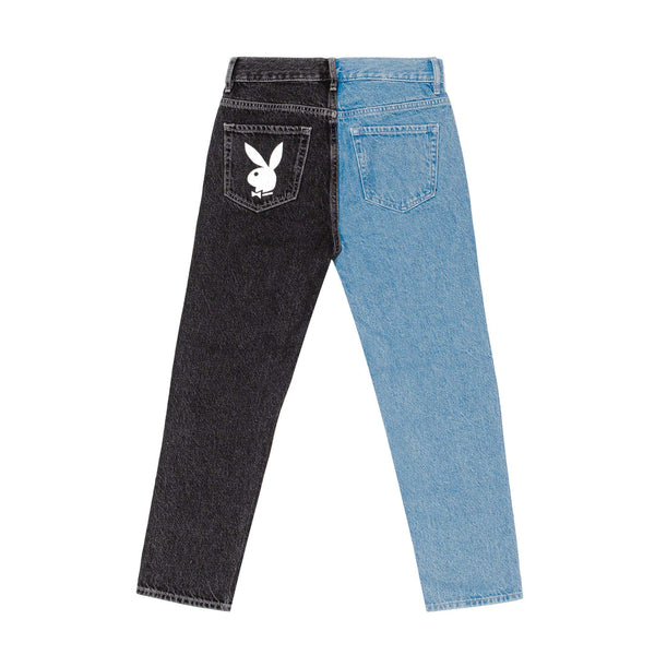 Women's Two-Tone Ultra High Waisted Slim Fit Jeans