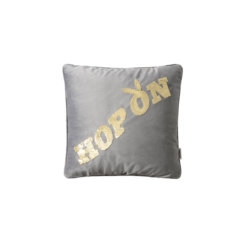 Hop On Sequin Pillow