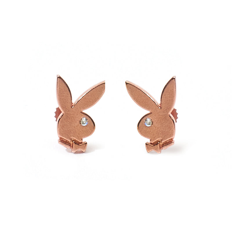 Bunny Stud Earrings, Rose Gold