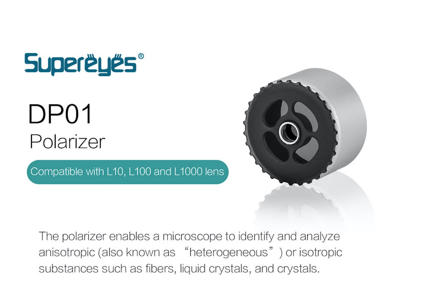 Supereyes DP01 Polarizer Compatible with L10, L100 and L1000 Lenses