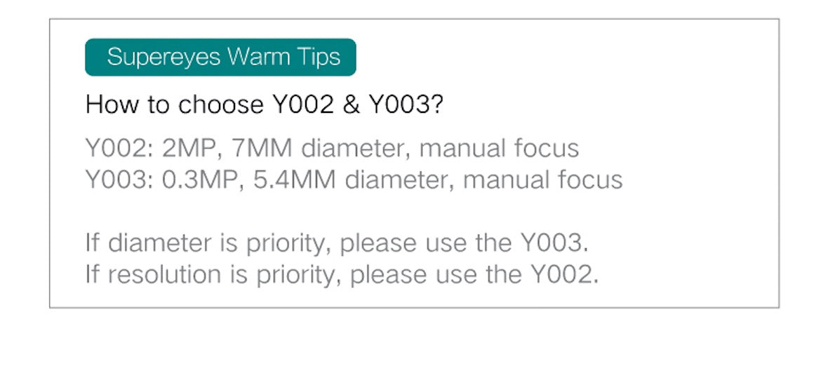 Y003 Waterproof Microscope 5.4mm Handheld Digital Otoscope Endoscope