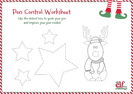 Christmas Elf Pen Control Sheet