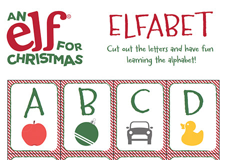 Christmas Elf-Abet Worksheet