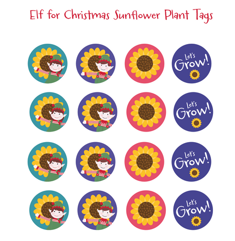 Printable Sunflower Tags