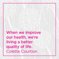 Callout: When we improve our health, we're living a better quality of life.