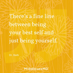 Callout: There's a fine line between being your best self and just being yourself.