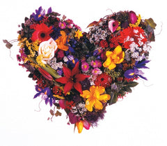 Heart made of flowers