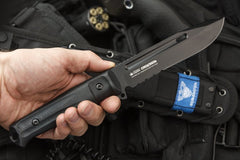 Feldjaeger knife from Kizlyar Supreme handle details