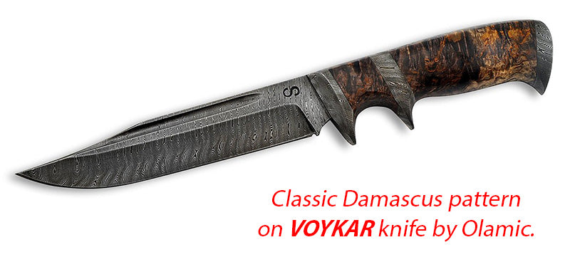 Voyak Damascus knife by Olamic.