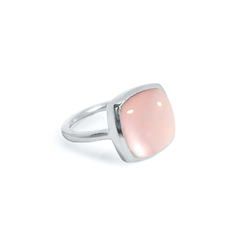 Bague en quartz rose