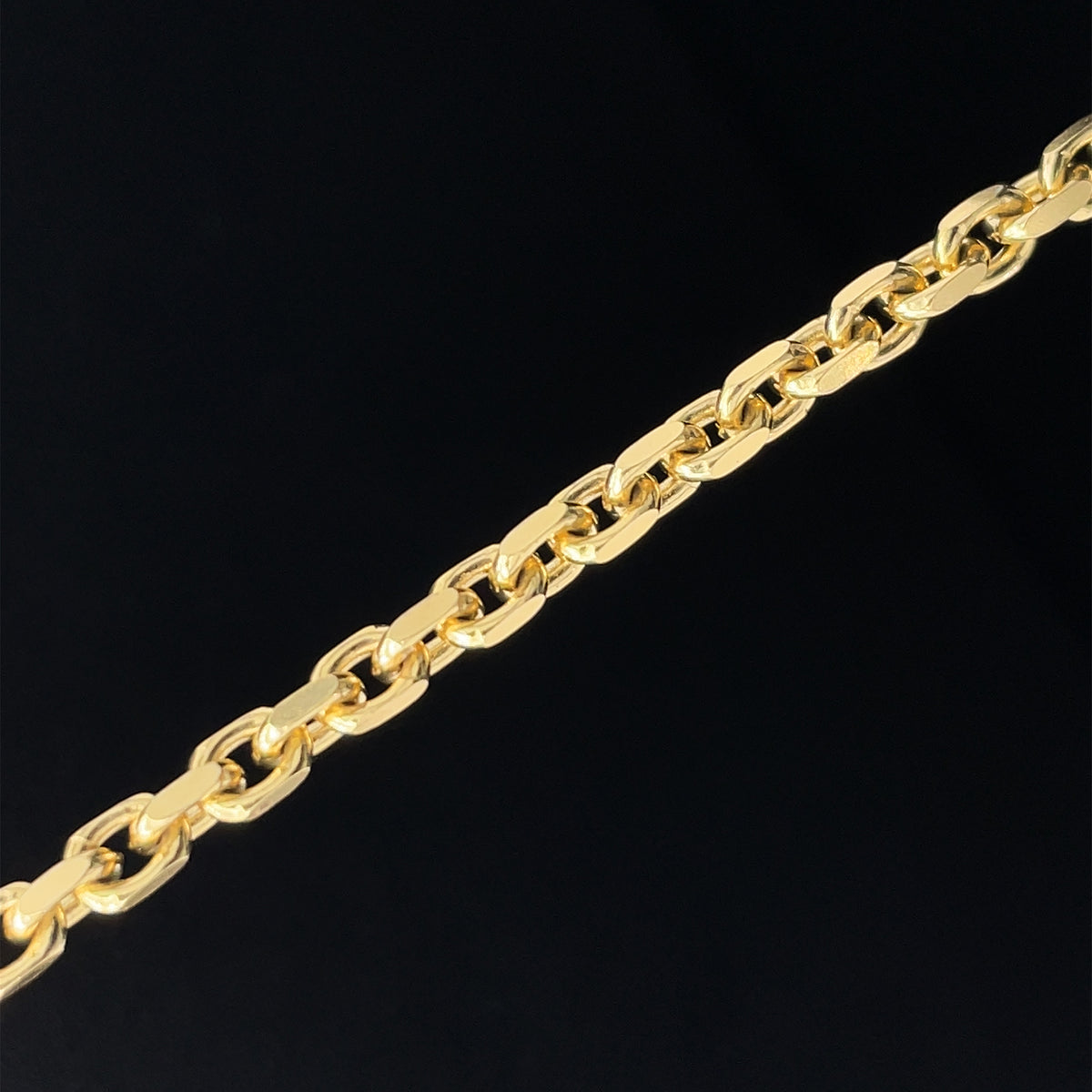 14k gold anchor chain bracelet