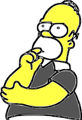 Homer Thinking 