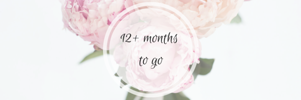 12+ months until the wedding