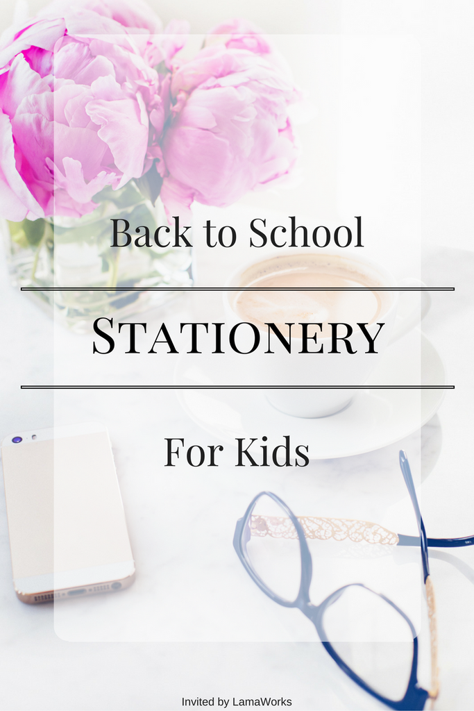 Back to School Stationery for Kids - Invited by LamaWorks